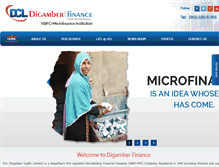 Tablet Screenshot of digamberfinance.com